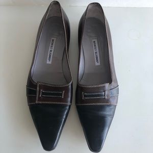 Manolo Blahnik Leather Loafer / Slip On / Flats